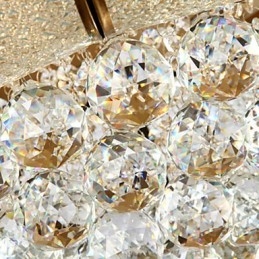 Plafoniera a filo rustica classica in ottone e metallo con LED integrato