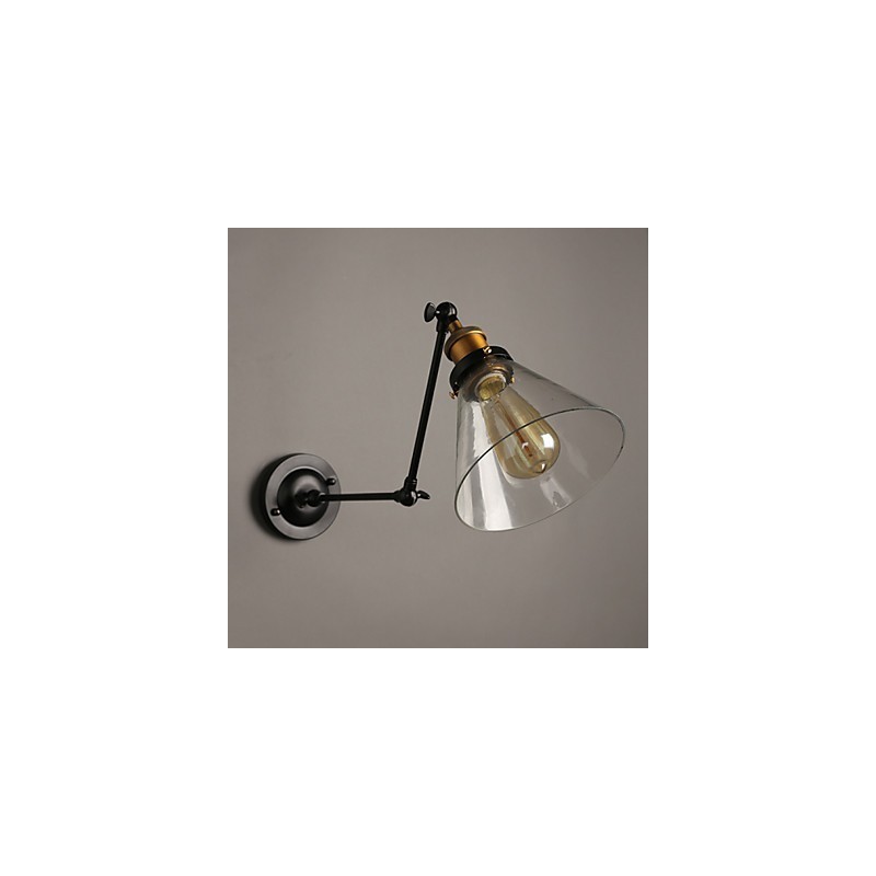 Applique da parete doppia retrò stile loft rurale titanio