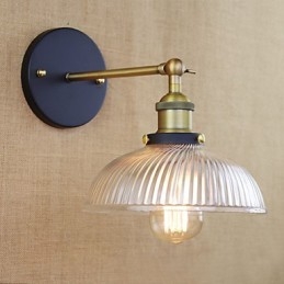 Applique da parete decorativa in vetro stile retrò country americano