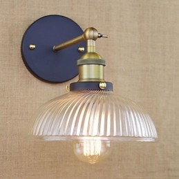 Applique da parete decorativa in vetro stile retrò country americano