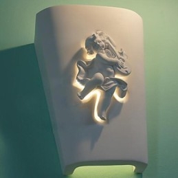 Applique da parete a filo LED moderna Cupido in metallo