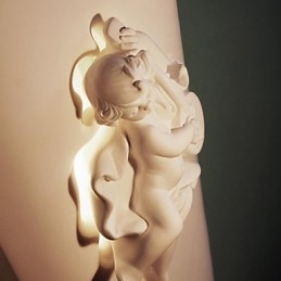 Applique da parete a filo LED moderna Cupido in metallo