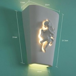 Applique da parete a filo LED moderna Cupido in metallo
