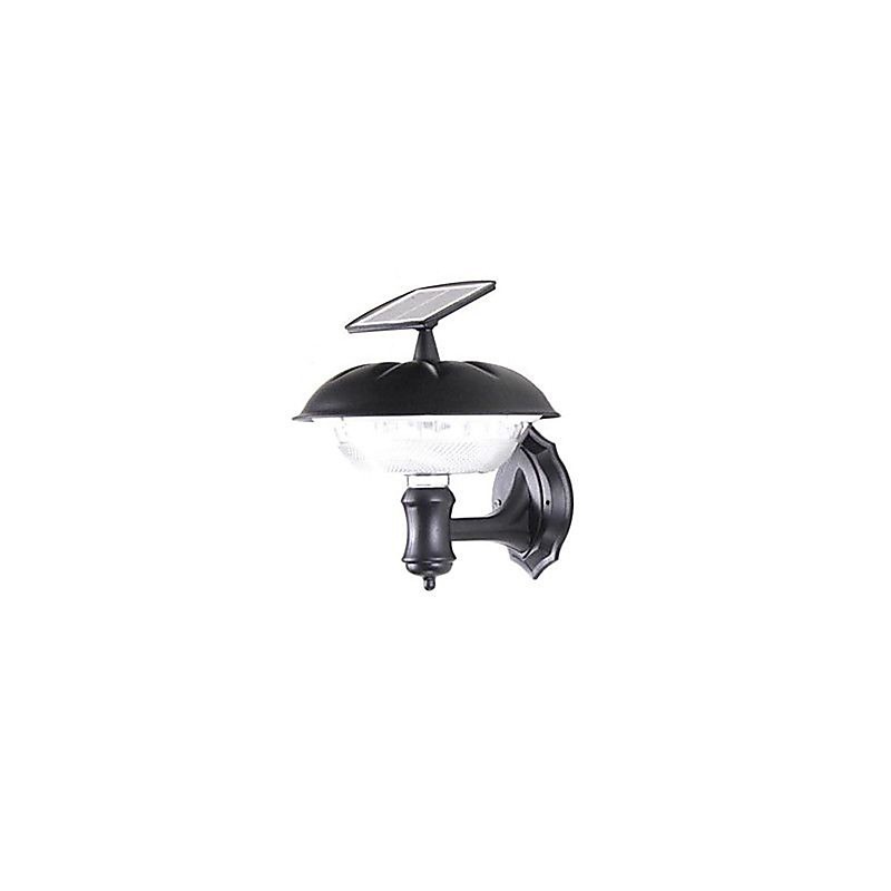 Applique da parete LED solare bianca in plastica