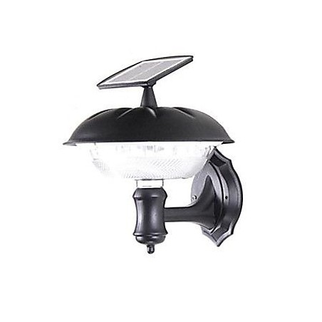 Applique da parete LED solare bianca in plastica