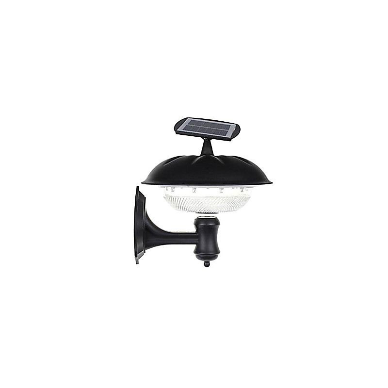 Applique da parete LED solare bianca in plastica