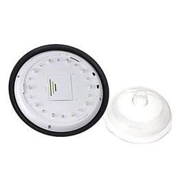 Applique da parete LED solare bianca in plastica
