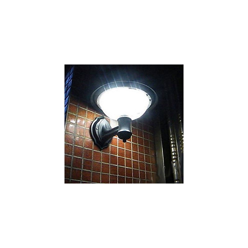 Applique da parete LED solare bianca in plastica