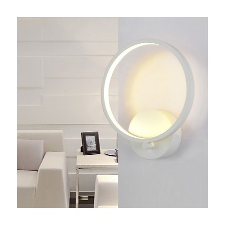 Applique da parete LED 15 W bianca in vetro 28,5 x 25 x 8 cm