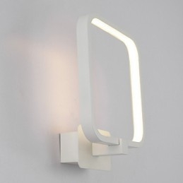 Applique da parete LED integrato in metallo bianco 15 W 24x20x10 cm