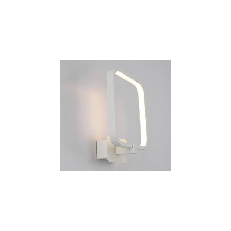 Applique da parete LED integrato in metallo bianco 15 W 24x20x10 cm