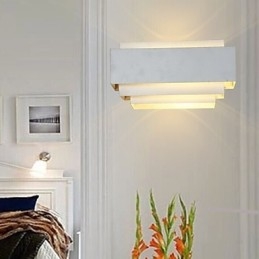 Applique da parete LED Mini Style moderna contemporanea in metallo bianco