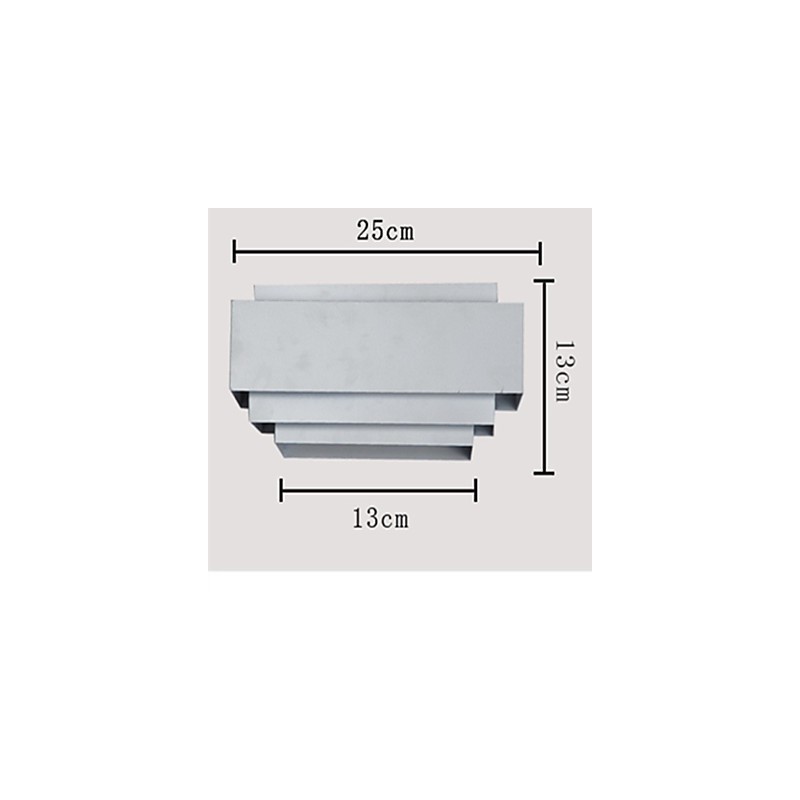 Applique da parete LED Mini Style moderna contemporanea in metallo bianco