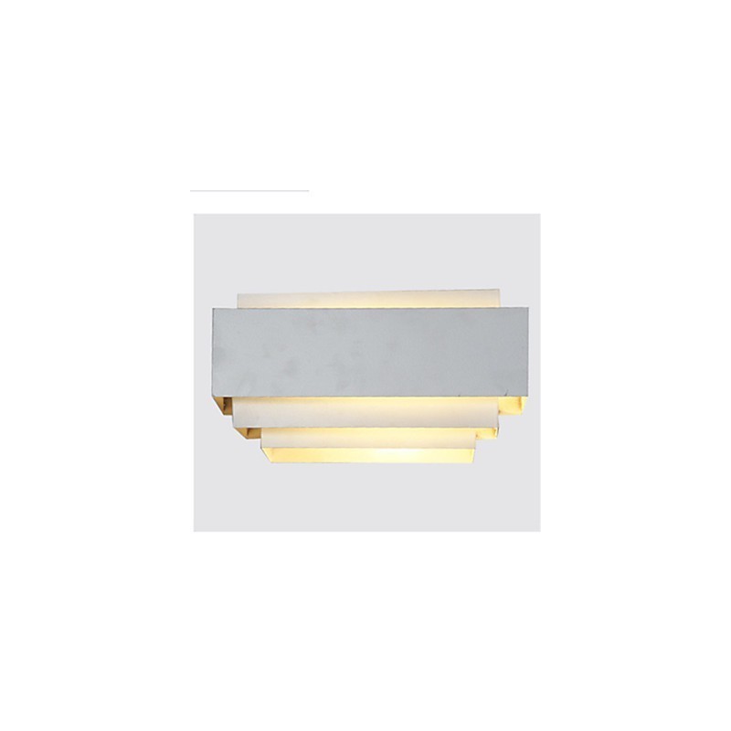 Applique da parete LED Mini Style moderna contemporanea in metallo bianco