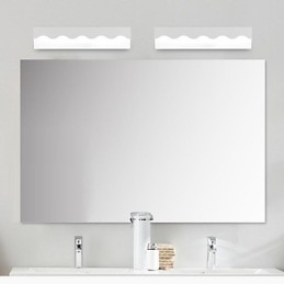 Applique da bagno LED integrato Mini in metallo moderno contemporaneo
