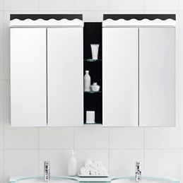 Applique da bagno LED integrato Mini in metallo moderno contemporaneo