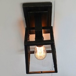 Applique da parete moderna in metallo e vetro per camera da letto