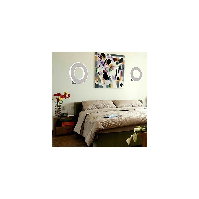Applique da parete LED moderna in metallo e vetro 8 W