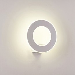 Applique da parete LED moderna in metallo e vetro 8 W
