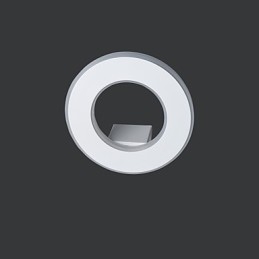 Applique da parete LED moderna in metallo e vetro 8 W