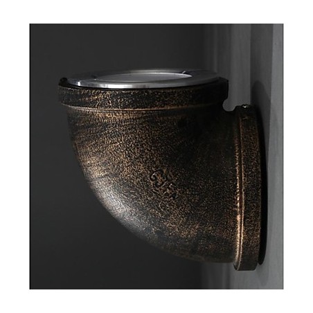 Applique da parete country in metallo con LED integrato 7 W, marrone e nero