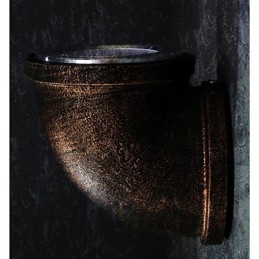 Applique da parete country in metallo con LED integrato 7 W, marrone e nero