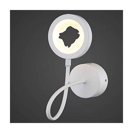 Applique da parete LED moderna con braccio oscillante per soggiorno