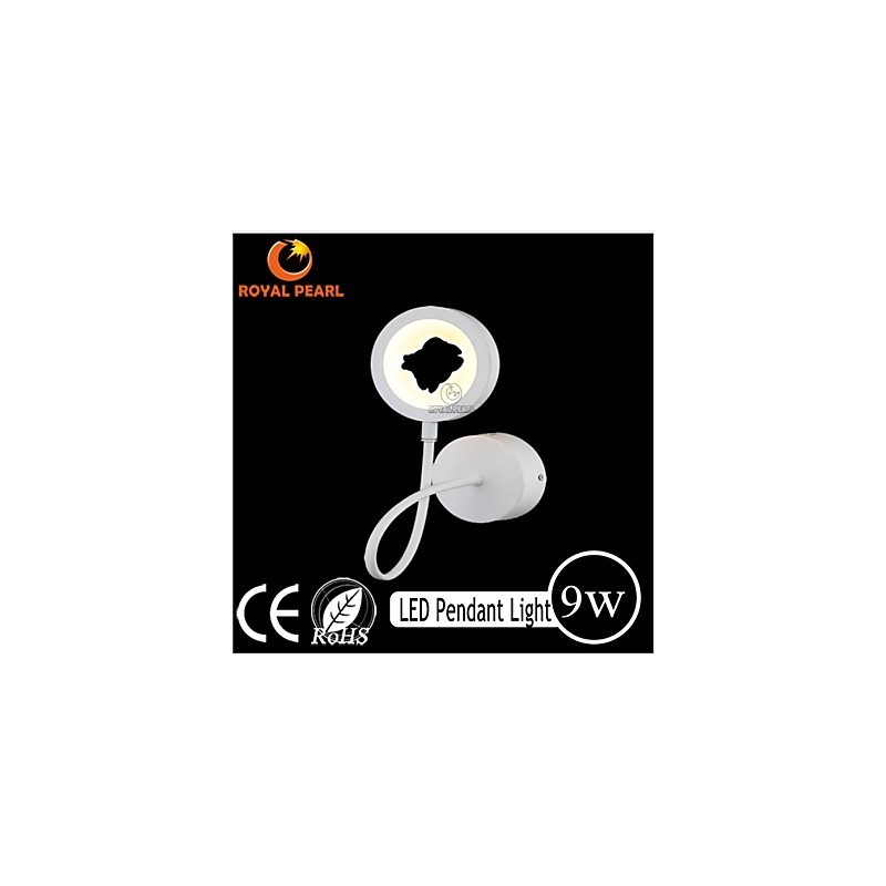 Applique da parete LED moderna con braccio oscillante per soggiorno