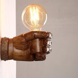 Applique da parete retrò europea a forma di pugno