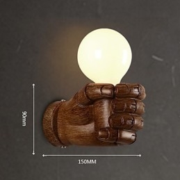 Applique da parete retrò europea a forma di pugno