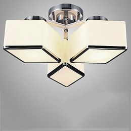 Plafoniera a filo moderna contemporanea in vetro bianco 40 cm