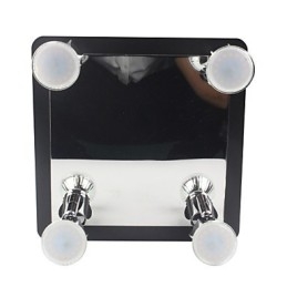Applique da bagno LED nera con 4 faretti GU10