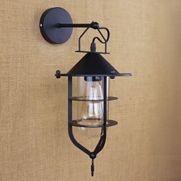 Applique da parete decorativa retrò con scena di negozio di abbigliamento e ristorante