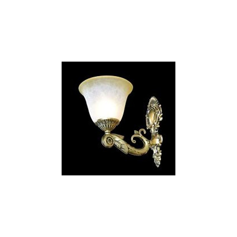 Applique da parete classica tradizionale in metallo bronzo