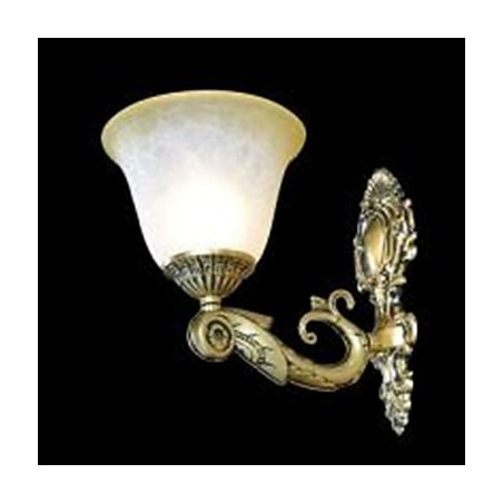 Applique da parete classica tradizionale in metallo bronzo