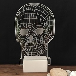 Applique da parete moderna contemporanea in metallo e vetro bianco con LED integrato