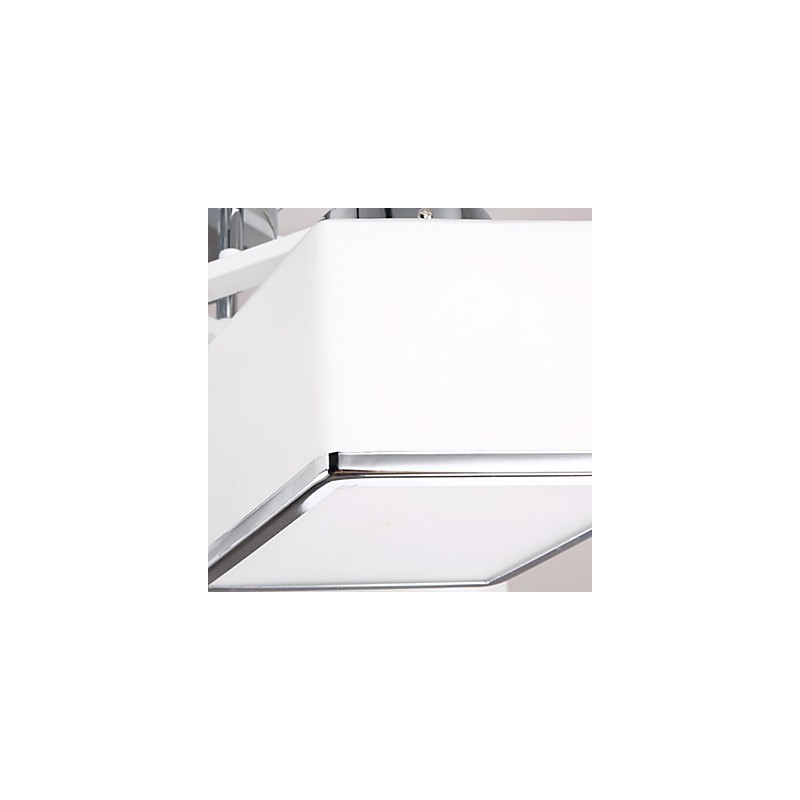 Plafoniera a filo moderna contemporanea in vetro bianco 40 cm