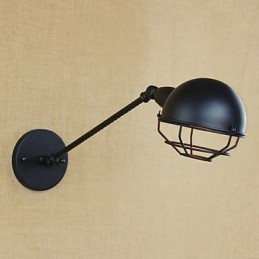 Applique da parete classica tradizionale in metallo nero