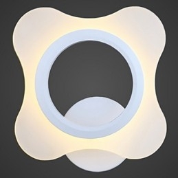 Applique da parete LED bianca in acrilico, 210x75x200 mm