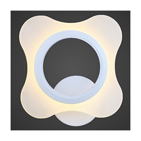 Applique da parete LED bianca in acrilico, 210x75x200 mm