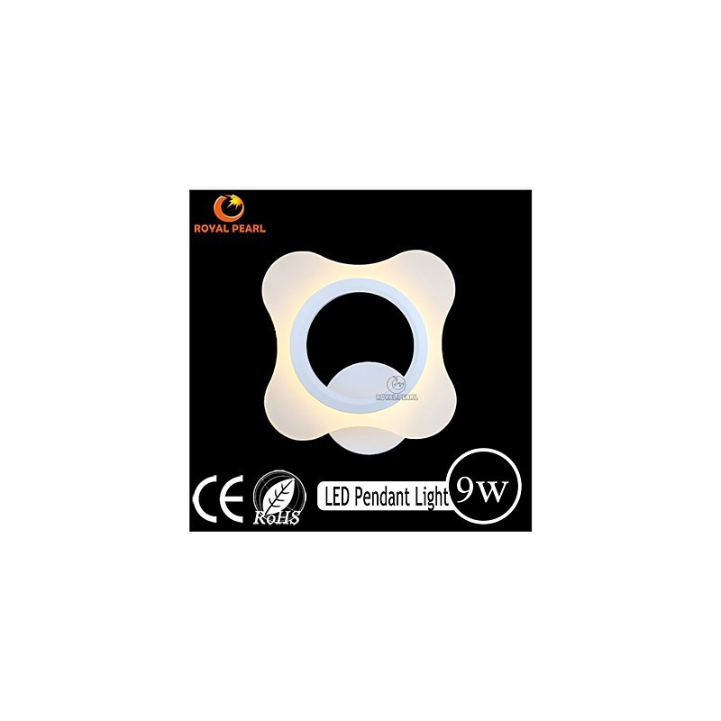 Applique da parete LED bianca in acrilico, 210x75x200 mm