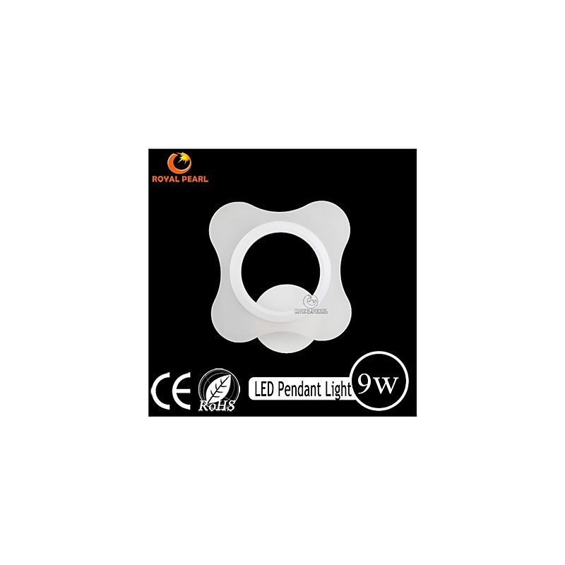 Applique da parete LED bianca in acrilico, 210x75x200 mm