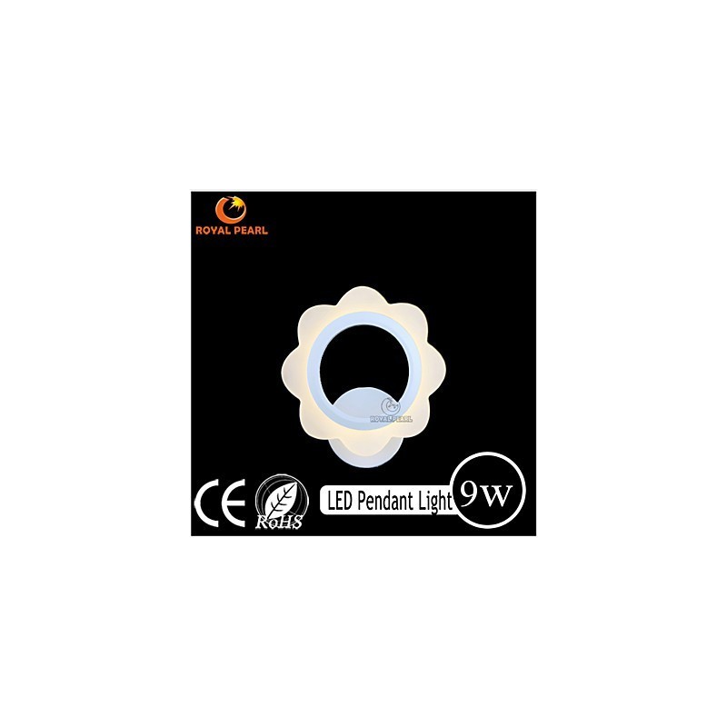 Applique da parete in acrilico design moderno 210x75x200 mm 9 W