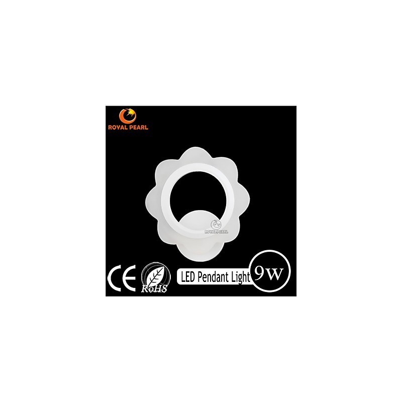 Applique da parete in acrilico design moderno 210x75x200 mm 9 W