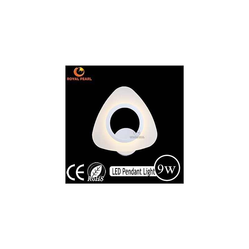 Applique da parete LED moderna in acrilico 9W bianco o bianco caldo