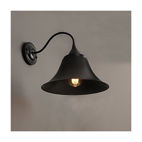 Applique da parete in ferro nero antico stile loft Designer Duds