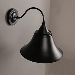 Applique da parete in ferro nero antico stile loft Designer Duds