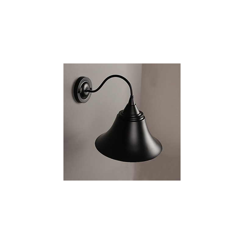 Applique da parete in ferro nero antico stile loft Designer Duds