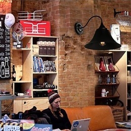 Applique da parete in ferro nero antico stile loft Designer Duds