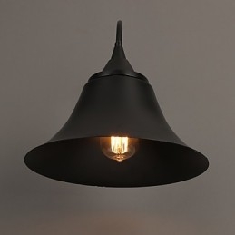 Applique da parete in ferro nero antico stile loft Designer Duds